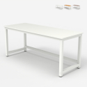 Design Bürotisch Metall weiß rechteckig 160x70cm Bridgewhite 160 Kosten