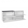 Sideboard 210cm 4 Türen Modernes Design Eingangsbereich Zet Pavin Ardesia Sales