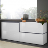 Sideboard 210cm 4 Türen Modernes Design Eingangsbereich Zet Pavin Ardesia Katalog