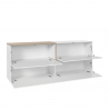 Moderne Design-Sideboard 4 Klapptüren Wohnzimmer 210cm Zet Pavin Acero Sales