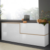Moderne Design-Sideboard 4 Klapptüren Wohnzimmer 210cm Zet Pavin Acero Katalog