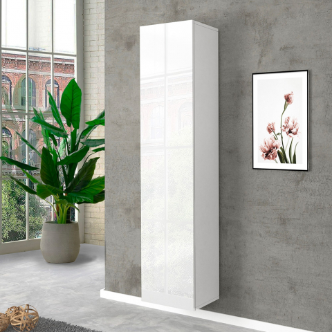 Design-Garderobenschrank für den Eingangsbereich mit 5 Fächern in Hochglanz Weiß Joy Wardrobe Aktion