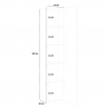 Design-Garderobenschrank für den Eingangsbereich mit 5 Fächern in Hochglanz Weiß Joy Wardrobe Lagerbestand