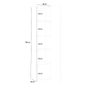 Glänzend weiße Vitrine für Wohnzimmer mit 4 Glasböden Joy Vidrio Katalog
