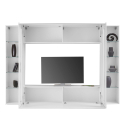 Wandmontierter Wohnzimmer-TV-Schrank 2 Vitrinen Joy Frame