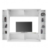 Wohnwand mit TV-Halterung, Hängeschrank und 2 Vitrinen Joy Frame Sales
