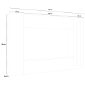 Wohnwand mit TV-Halterung, Hängeschrank und 2 Vitrinen Joy Frame Auswahl