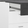 Büroschreibtisch 130x60cm platzsparend mit verschiebbarer Tischplatte Sliding L Ardesia Rabatte