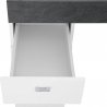 Büroschreibtisch 130x60cm platzsparend mit verschiebbarer Tischplatte Sliding L Ardesia Lagerbestand