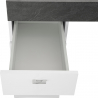 Schreibtisch mit Schiebefläche 100x60cm platzsparend für Homeoffice Sliding M Ardesia Lagerbestand