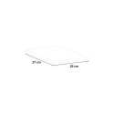 Set aus 4 Wandregalen Holz und Glas Design Wohnzimmer Joy Wall Rabatte