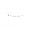 Set aus 4 Wandregalen Holz und Glas Design Wohnzimmer Joy Wall Rabatte