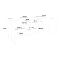 Sideboard Metis Four Up Report, 170 cm, 3 Türen, Schublade, hochglanz Anthrazit Rabatte