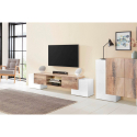 Fernsehmöbel mit 2 Glasböden, 4 Türen, 190 cm, Wohnzimmer, Pillon Acero XL Rabatte