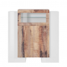 Moderne Design-Vitrine mit 2 Türen für das Wohnzimmer, Pillon Trivum Acero Angebot