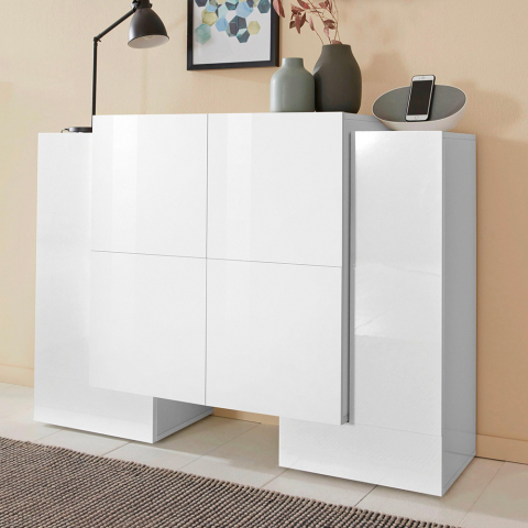 Moderne Designer-Kommode mit 6 Türen, 130 cm, Pillon Vaux Aktion