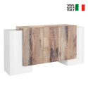Moderne Credenza mit 5 Türen und 4 Regalböden, 170cm Pillon Lumi Acero Verkauf