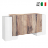 Moderne Credenza mit 5 Türen und 4 Regalböden, 170cm Pillon Lumi Acero Verkauf