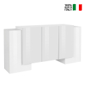 Sideboard 170cm Küche Wohnzimmer Anrichte 5 Türen 4 Regalböden Pillon Lumi Verkauf