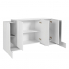 Sideboard 170cm Küche Wohnzimmer Anrichte 5 Türen 4 Regalböden Pillon Lumi Sales