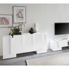 Sideboard 170cm Küche Wohnzimmer Anrichte 5 Türen 4 Regalböden Pillon Lumi Rabatte