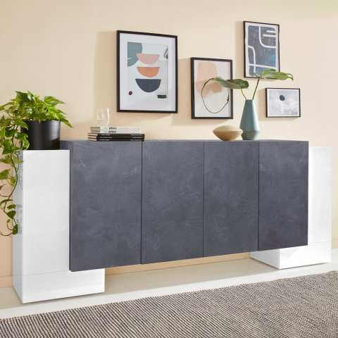 Sideboard 210cm 6 Türen modernes Design Pillon Fabrik Ardesia Aktion