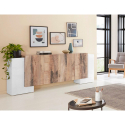Küchen-/Wohnzimmer-Schrank mit 6 Türen, 210 cm, Design Pillon Fabrik Acero Rabatte
