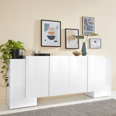 Moderne Design-Sideboard 210cm 6 Türen Wohnzimmer Pillon Fabrik Aktion
