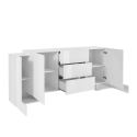 Schrank Wohnzimmer Küche 210cm 4 Schwenktüren 3 Schubladen Pillon Lawe Sales
