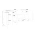 Schrank Wohnzimmer Küche 210cm 4 Schwenktüren 3 Schubladen Pillon Lawe Katalog