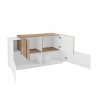 Modernes Wohnzimmer Design Sideboard 160cm 4 Türen weißes Holz New Coro Four Sales