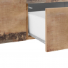 Modernes Design Sideboard weißes Holz 220cm 5 Türen 2 Schubladen New Coro Wide Rabatte