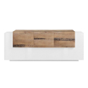 Modernes Design Sideboard weißes Holz 220cm 5 Türen 2 Schubladen New Coro Wide Sales