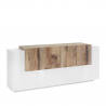Wohnzimmer Sideboard 200cm glänzend weißes Holz New Coro Kommode