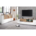 Design-Sideboard 200cm weiß hochglanz Holz New Coro Kommode Rabatte