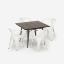 set  tisch 80x80cm 4 stühle stil im industrie-design küche bar hustle Eigenschaften