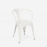 set  tisch 80x80cm 4 stühle stil im industrie-design küche bar hustle 