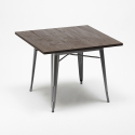 set  tisch 80x80cm 4 stühle Lix stil im industrie-design küche bar hustle Kauf