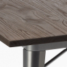 set  tisch 80x80cm 4 stühle stil im industrie-design küche bar hustle 