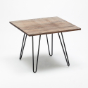 Set Industrielles Design Tisch 80x80cm 4 Stühle Tolix-Stil Küche Bar Reims
