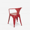 set tisch 80x80cm 4 stühle industrie design Lix stil küche bar reims 