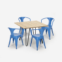 set tisch 80x80cm 4 stühle stil industriedesign bar küche reims light Maße