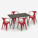 set tisch aus holz 120x60cm 4 stühle industriestil küche restaurant wismar Kosten
