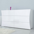 Kommode Schubladenschrank Schlafzimmer 6 Schubladen Hochglanz Weiß Arco Sideboard Aktion