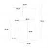 set tisch 80x80cm 4 stühle industriestil küche holz metall hustle wood white 