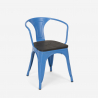 set tisch 80x80cm 4 stühle industrie stil holz metall küche hustle wood 