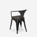 set tisch 80x80cm 4 stühle schwarz industriestil century wood black 
