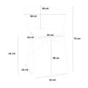 set tisch 80x80cm 4 stühle holz industriell küche hustle top light 