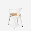 set tisch 80x80cm 4 stühle industrie holz metall century top light 