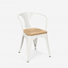 set tisch 80x80cm 4 stühle industrie holz metall century top light Preis